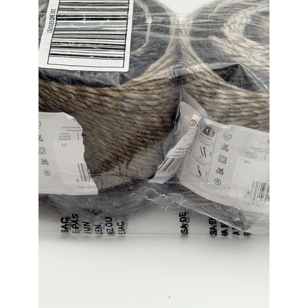New 3 Lion Brand Ferris Wheel Yarn Cakes Morning Java Brown Grey Ombre Lot - Picture 5 of 6